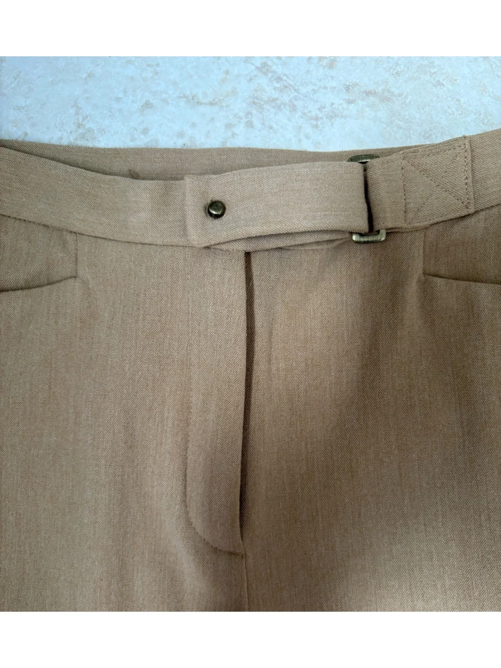LAUREN RALPH LAUREN TAN CAMEL RIDING PANTS TROUSERS PETITE